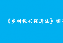 全面推進鄉(xiāng)村振興有了長久制度保障