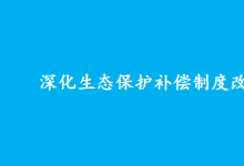 中共中央辦公廳 國務(wù)院辦公廳印發(fā)《關(guān)于深化生態(tài)保護(hù)補(bǔ)償制度改革的意見》