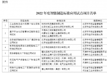 北自所、新松機(jī)器人、沈鼓集團(tuán)、施耐德電氣、菲尼克斯等入選2022年度智能制造標(biāo)準(zhǔn)應(yīng)用試點(diǎn)項(xiàng)目名單