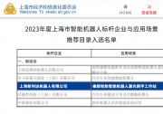 新時(shí)達(dá)入選2023年度上海市智能機(jī)器人標(biāo)桿企業(yè)