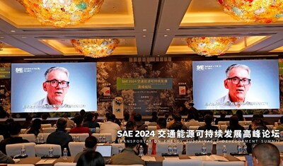 SAE International可持續(xù)發(fā)展主席Frank Menchaca為大會視頻致歡迎辭