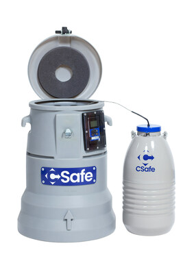 CSafe CGT Cryo M 杜瓦瓶和包裝箱配備 TracSafe RLT 數(shù)據(jù)記錄器。