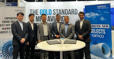 Ramco & Korean Air team at the MRO Americas 2024, Chicago