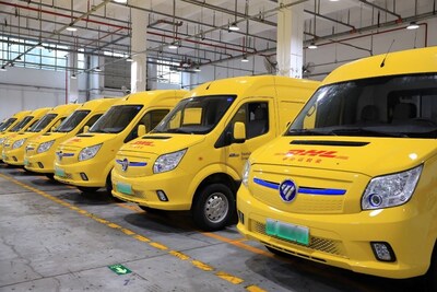 截至2024年9月，DHL快遞中國區(qū)車隊(duì)電氣化比例已達(dá)到28.3%