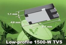 Vishay推出業(yè)界最薄的1500W表面貼裝瞬間電壓抑制器